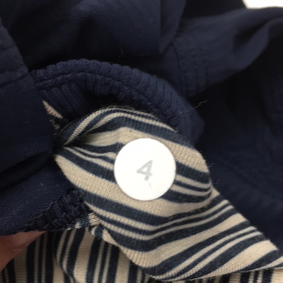 Lululemon Athletica Blue Stripes Jogger Pants Womens 4 Dance Studio - Picture 8 of 8